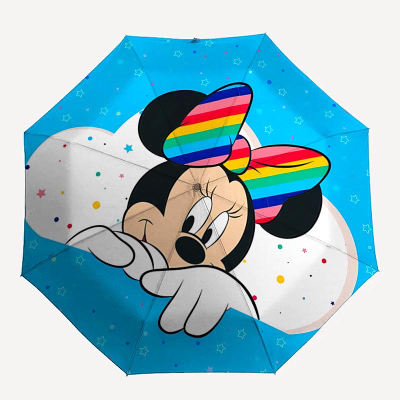 

1pc Minnie Mouse Automatic Umbrella | Portable Foldable 8-Rib Manual Open, Casual Accessory, Durable Canopy yy250823087