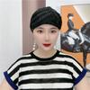 Color Muslim Headscarf Cap Fashion Lace Cotton Headband Women Fashionable and Western Style Summer Thin Lace Hood