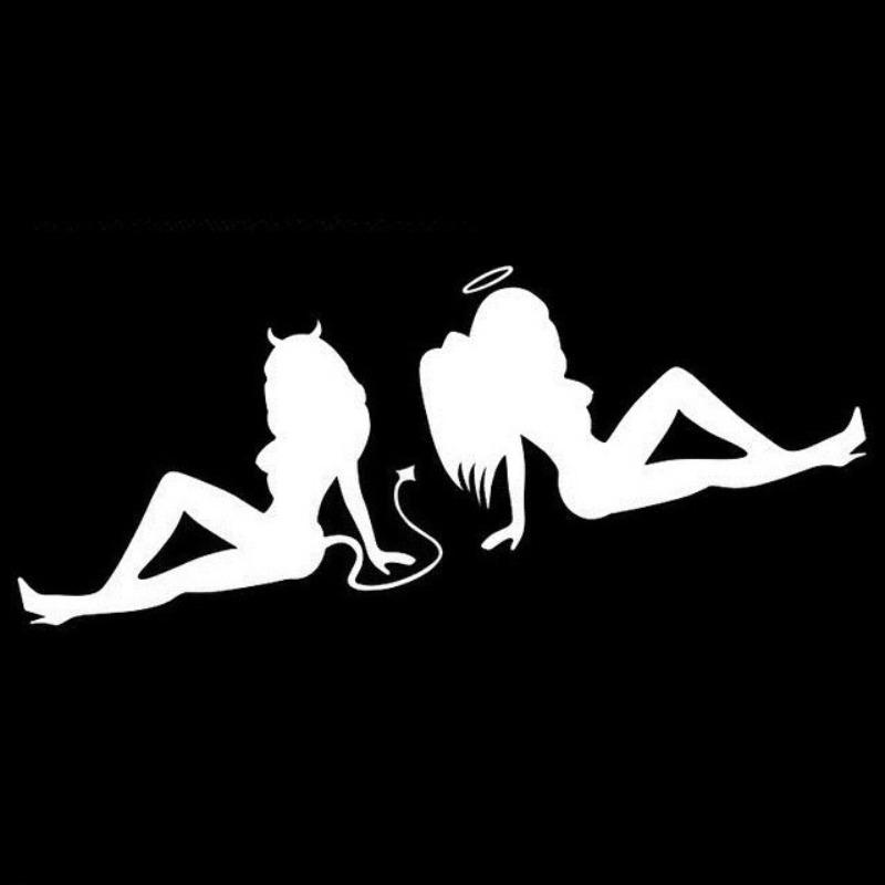 NEW Car Sticker sexy Beauty Temptation To Angels And Demons Funny 3D Stickers and Decals Sticker Styling Sticker