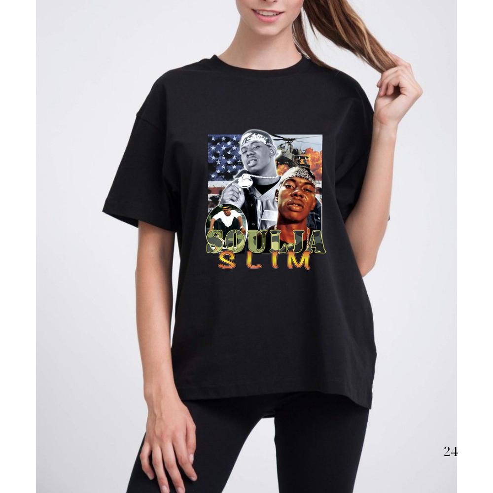 Soulja Slim Vintage TShirt Black Rap Hip Hop Graphic Tee Unisex S5XL Unisex T-Shirt XXXL