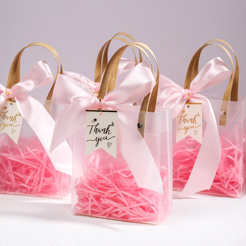 High-End Transparent Gift Tote for Valentine's, Weddings, Birthdays & Parties