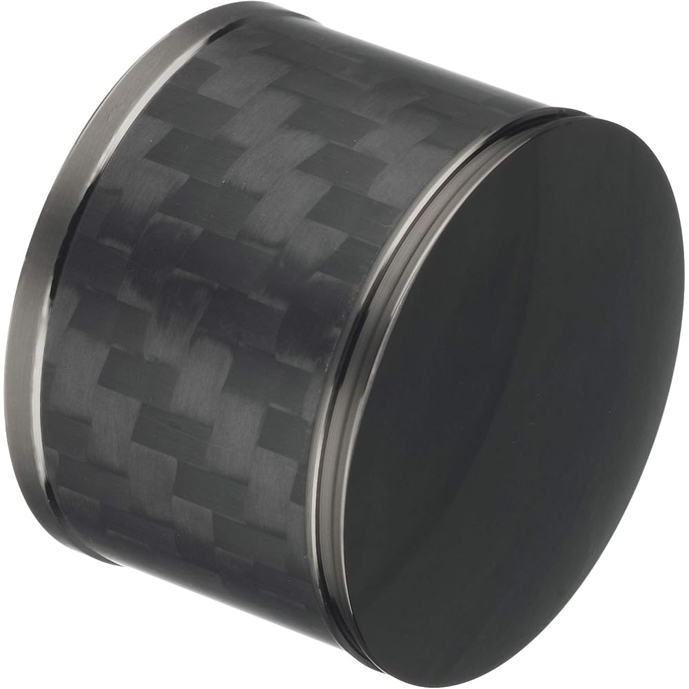 fortune JDM Real Carbon Rear Wiper Cap, Medium Size, Black Carbon/Black Top JRW-MBB