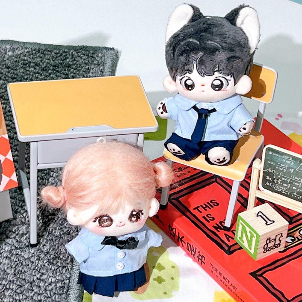 Shirt 10cm Doll Clothes Soft Cotton Stuffed Doll Accessory Portable Blouse Skirt Suit  Children