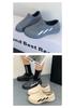 Yuzhihao Men's Color Block Low-Top Rain Shoes for Summer: Flat Bottom, Casual, Ideal for Kitchen, Work, or Outdoor Use.