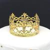 Elegant French Wrought Iron Queen Crown Ornament for Dessert Tables and Cake Decoration