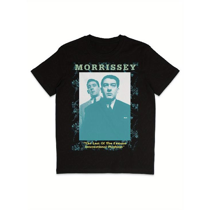 Men s & Women s Funny Morrissey The Krays Last of the Famous International Playboys Graphic T-Shirt - Durable Short Sleeve Round Neck Casual Tee with S