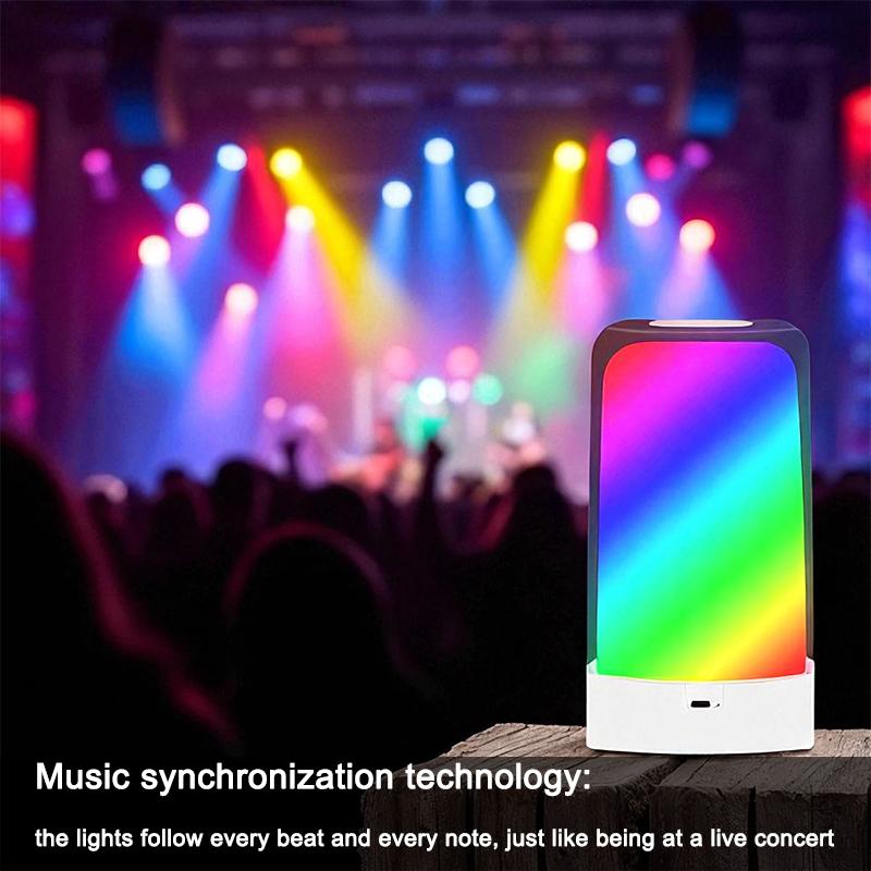 Bedroom table lamp bedside lamp color mode remote control touch dimmable USB magic color portable night light