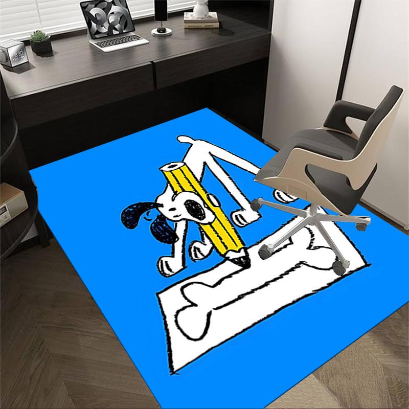 

1PC Pencil Dog Non-Slip Floor Carpet Compatible for Office&Living Room&Bedroom&Dining room - Flat- Soft & Pattern, Vibrant Colors-W286 60cm by 90cm