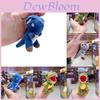 Dinosaur Plush Keychain With Metal Chain And Silver Keyring For Car And Bag Decor