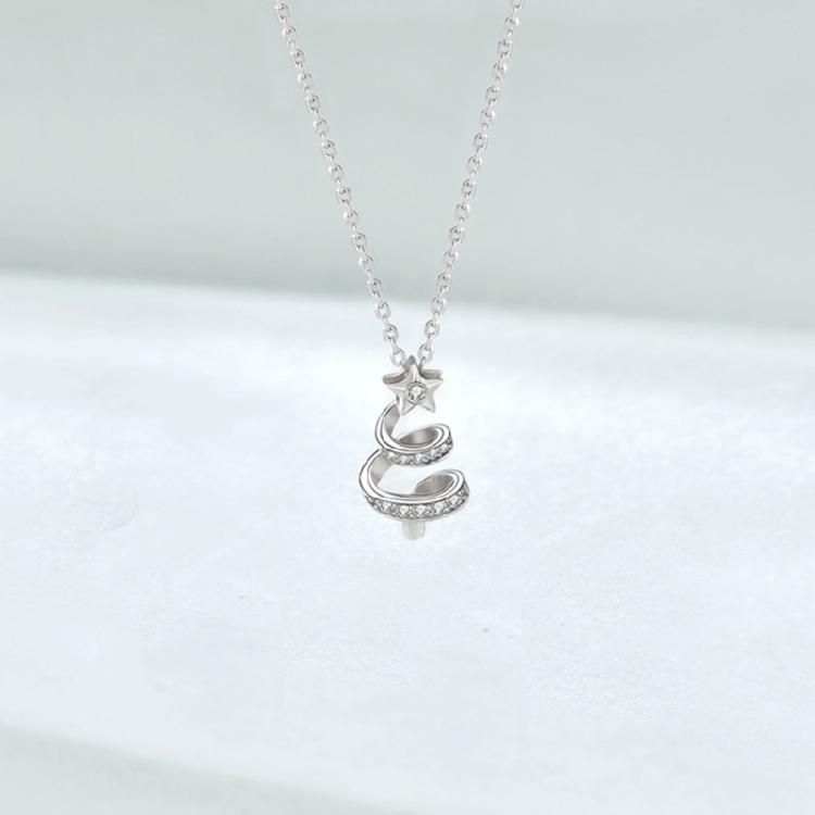 Trendy Chain Necklace Elegant Fashion Necklaces Christmas Tree Pendant Necklace