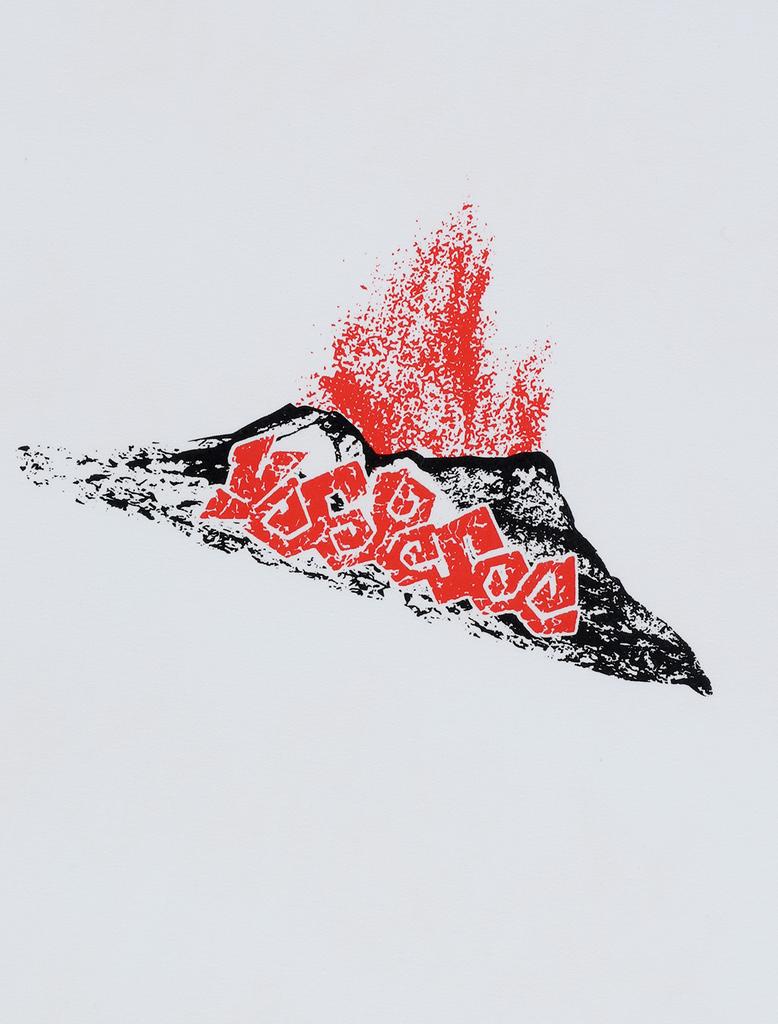 YESEYESEE Volcanic Eruption Tee White