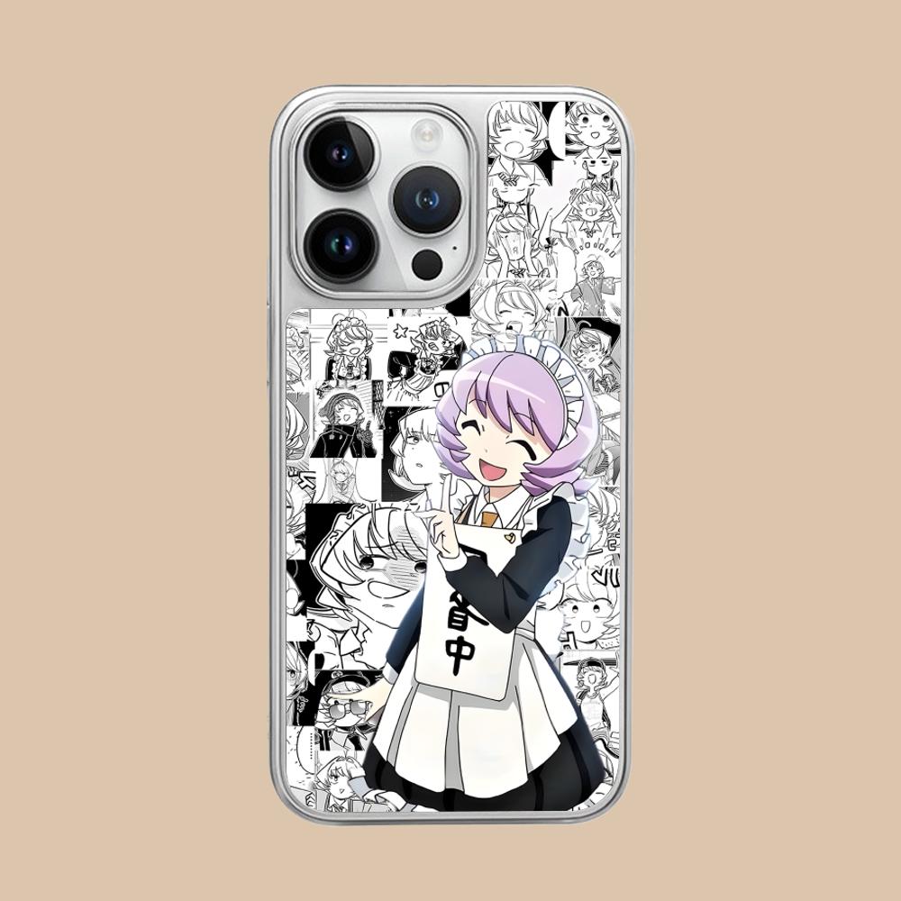 Anime Najimi Osana Mobile Phone Case for iPhone 17 16 15 14 13 12 11 Air Pro Max Plus Silver Plating Colorful Cover Luxury Cover