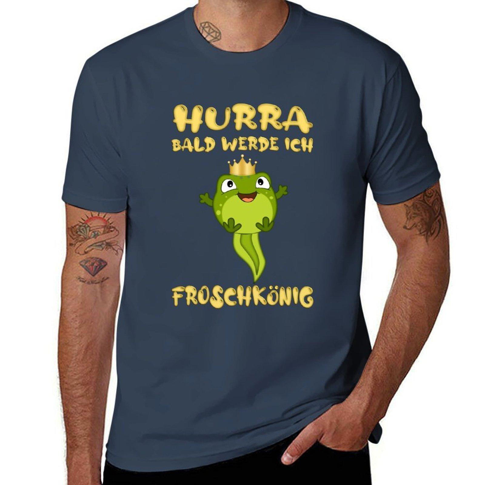 Hooray, soon I ll be the frog prince T-Shirt man t shirt luxury man t shirt heavy cotton T-Shirt S