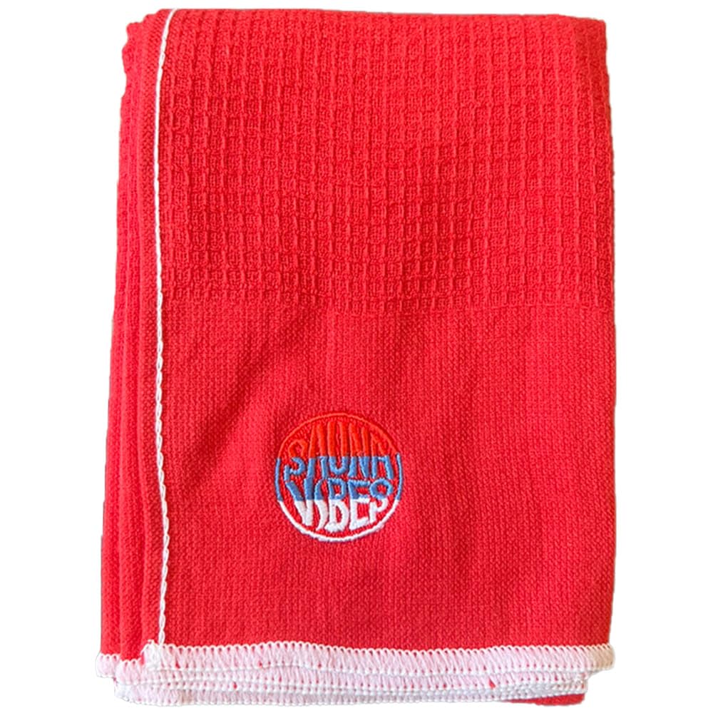

Sauna quick thin and Imabari antibacterial and for men and Sauna Vibes [SAUNA VIBES] towel, absorbent, drying, light, towel, deodorizing, women, (Red)