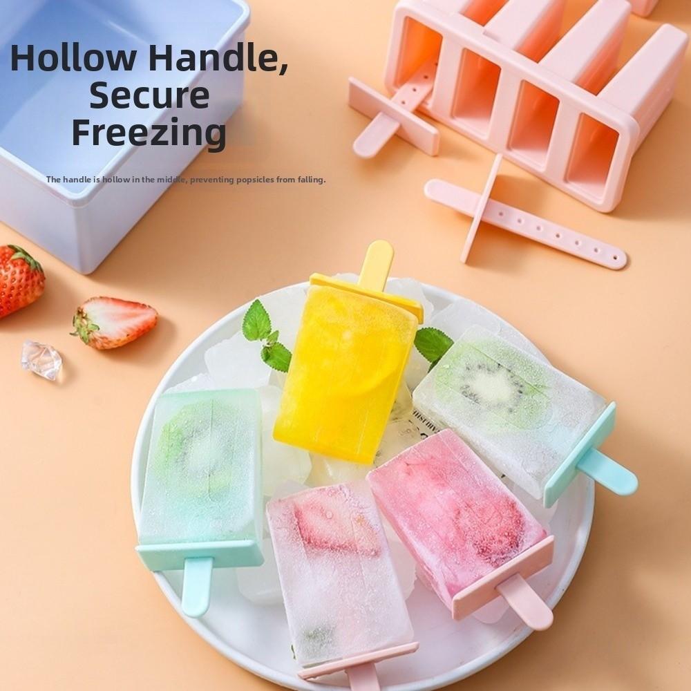 Reusable Ice Cream Popsicle Mold Creative Design Popsicle Mold Cube Tray Homemade Ice Box  Summer