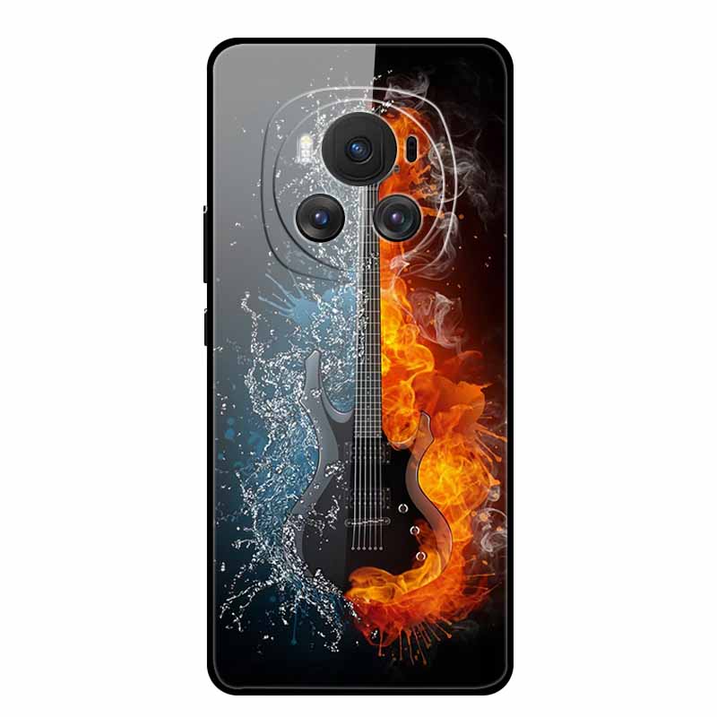 Tempered Glass Case For Honor Magic 6 Pro Case 6.8" Soft Edge Hard Glass Back Cover For Honor Magic6 Pro Phone Case Fundas Shell