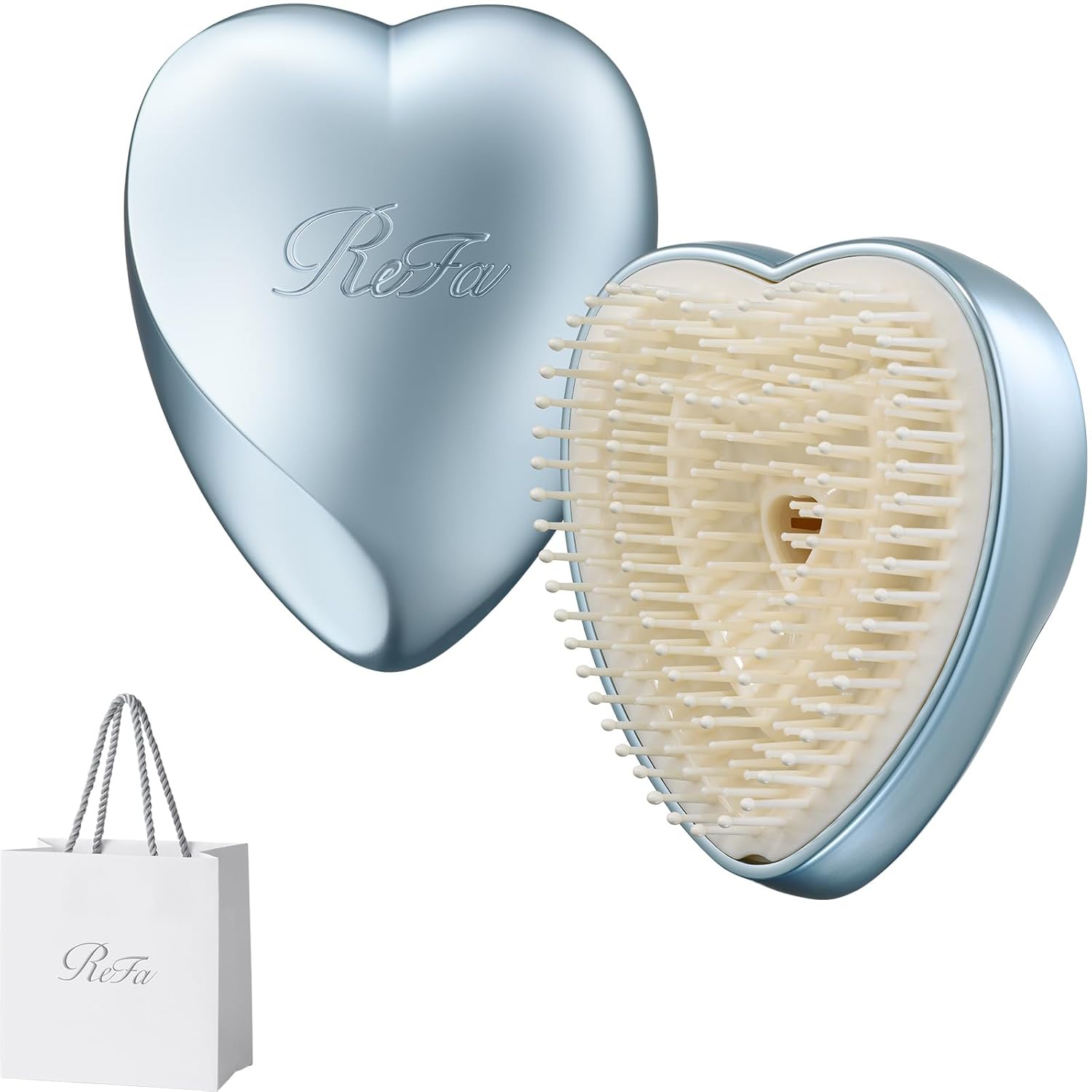 ReFa HEART BRUSH mini shopper Silver Sky