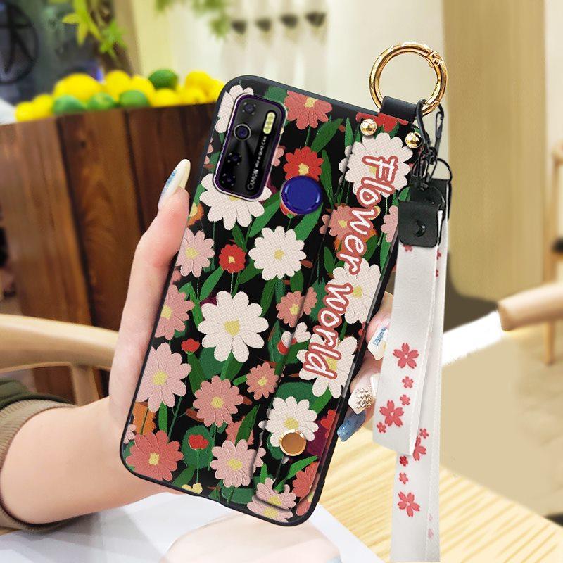 Durable Back Cover Phone Case For Tecno Camon15/15Air/16S/KD7H/CD6/CD7/Spark5/5Pro Dirt-resistant Kickstand Oil Painting
