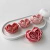 Heart Flowers Mold DIY Heart Shaped Roses Aromatherapy Candle Epoxy Resin Plaster Mould Handmade Soap Silicone Molds