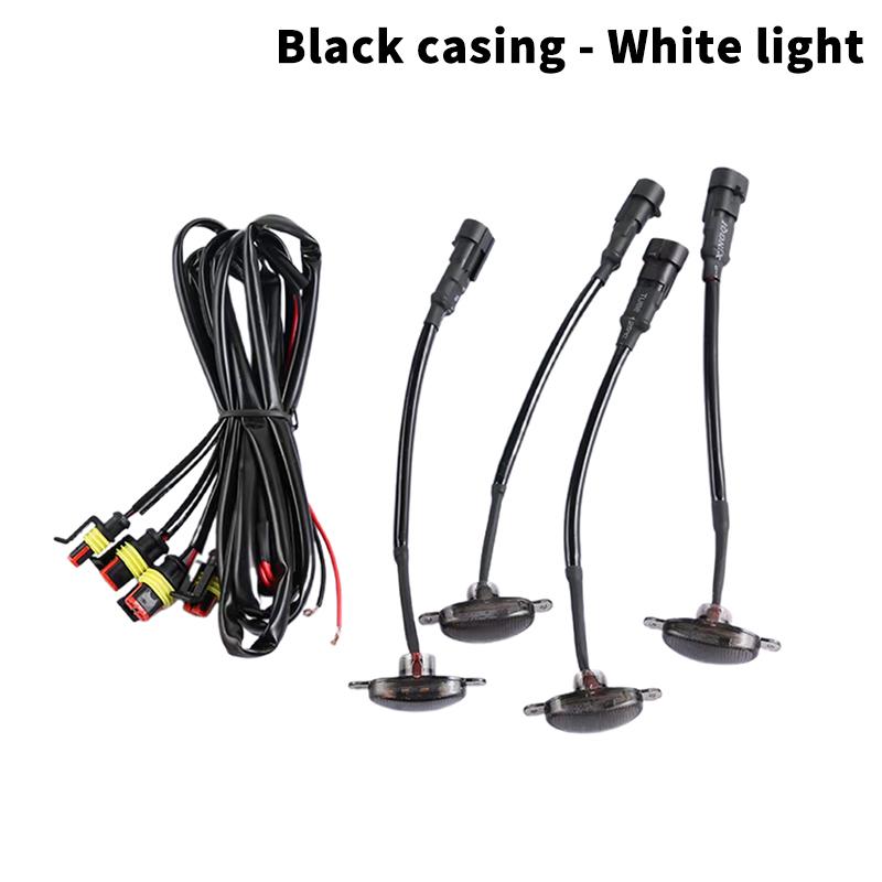 Off Road Vehicle Sedan Grille Grille Grille Decoration Daytime Running Light Led Warning Light Car Grille Small Yellow Light