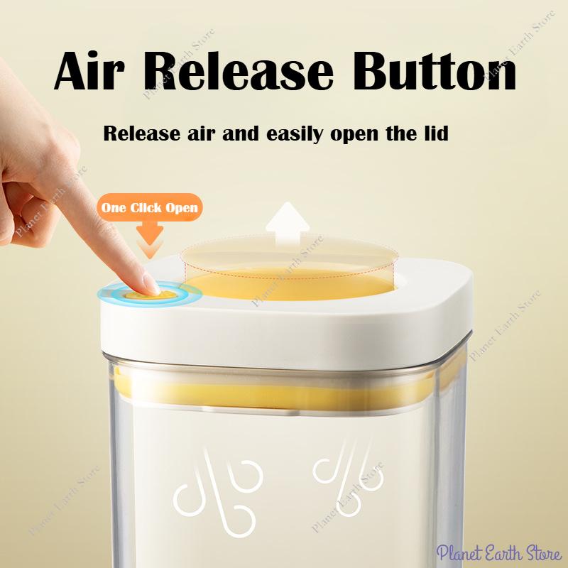 Pojemnik próżniowy do przechowywania żywności Plastikowy Szczelny Pojemnik Świeżość Ziarna Przezroczysty Pojemnik do Przechowywania Słoiki Kuchenne do Przechowywania Zbiornik Próżniowy