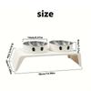 2026 Elevated Pet Dog Feeder Bowls Raised Stand with Double Stainless Steel Food Water Bowls for Small Medium Large Dogs Cats