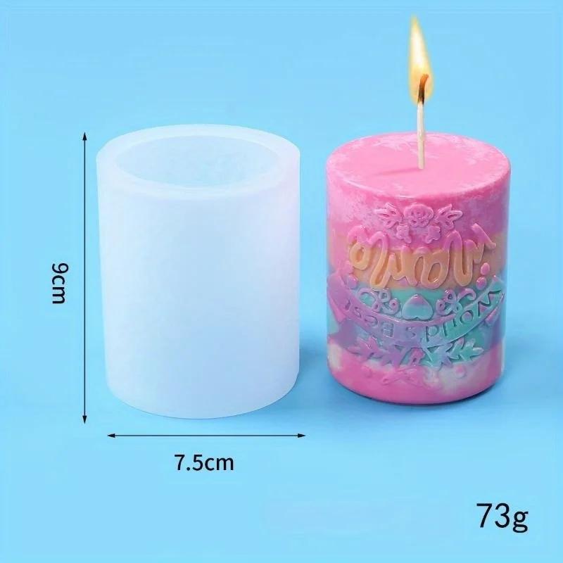 1 Pcs DIY Dropper Mold The Best Mom Aromatherapy Candle Silicone Mold Ornament