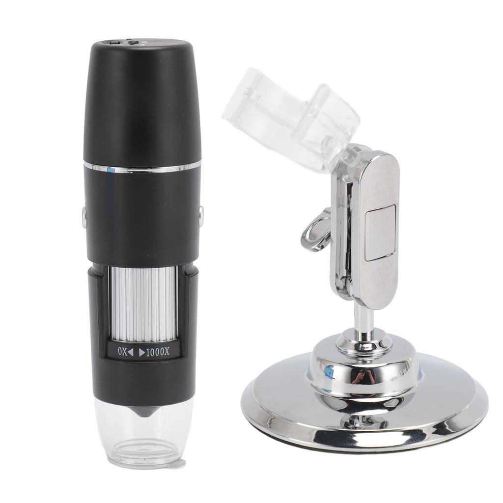 Wireless Digital Microscope 0 to 1000X 8 LED Lights Portable Mini WiFi USB Inspection Camera for Phone PC Tablet