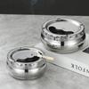 Stainless Steel Ashtray with Windproof Lid Rust Proof Easy to Clean 3 Sizes for Home Outdoor Hiking Travel Use