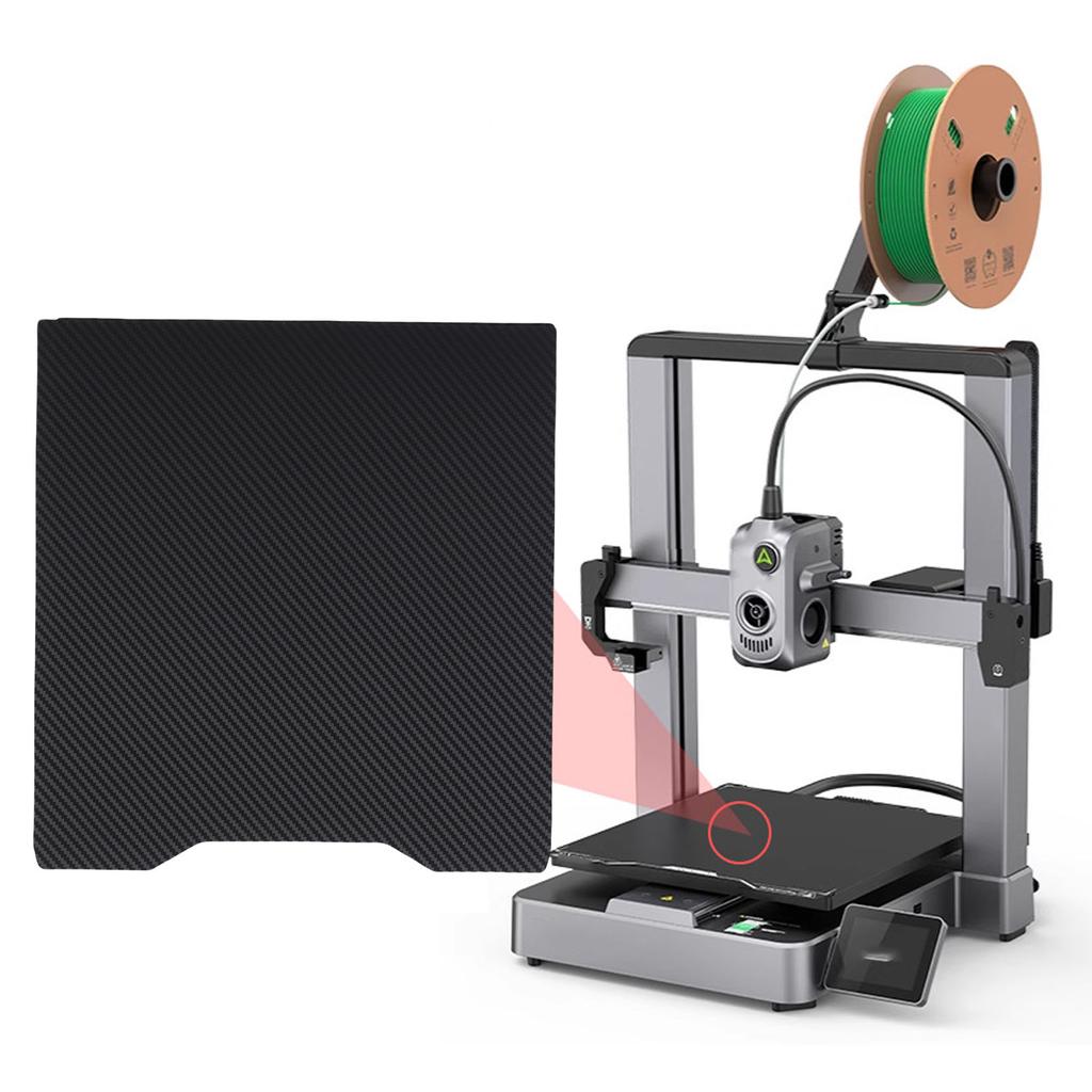 3D Printer Build Plate Fit for Hi Combo Textured PEI and Slick Carbon Fiber Pattern PET Double Sided 3D Printer Bed Platform