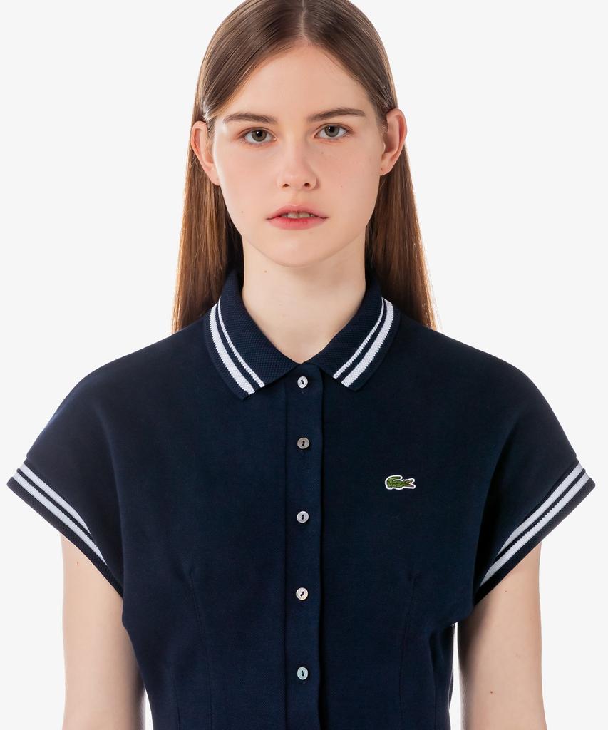 LACOSTE Women'S Mif Striped Collar Jumpsuit Ef2431-56G 525