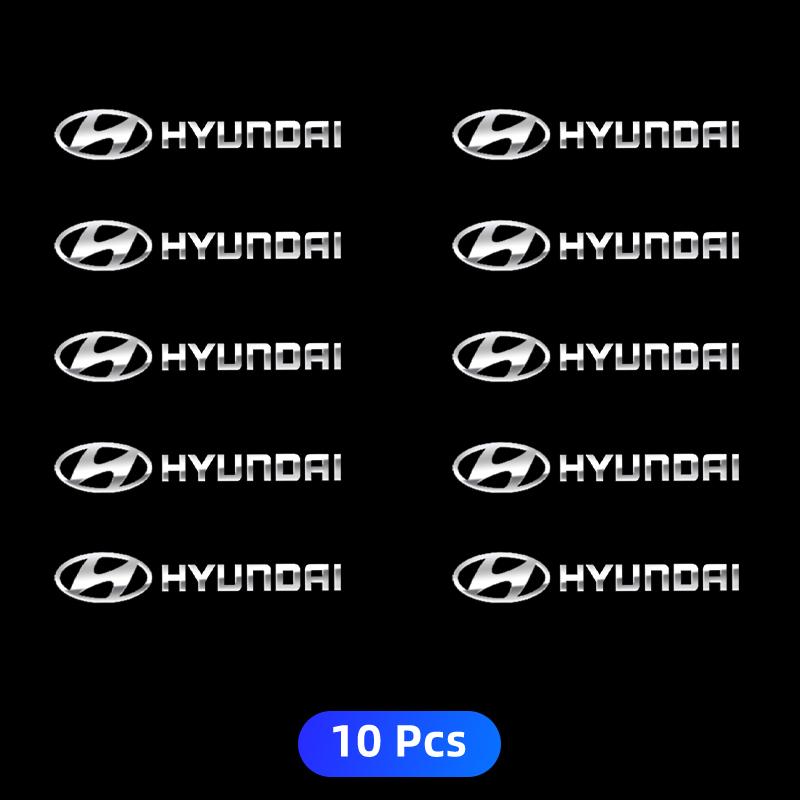 3D Metal Car Interior Dekoration Stickers Badges Auto Styling For Hyundai Tucson I10 I20 I30 Santa Fe Sonata Azera Accent b1