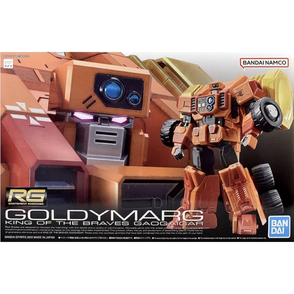

Bandai Hobby - Gaogaigar - RG Goldymarg Model Kit with detailed parts and assembly instructions