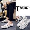 Spring and Summer Men's Peas Shoes Korean Style Old Beijing Cloth Shoes Breathable Men's Casual Footwear