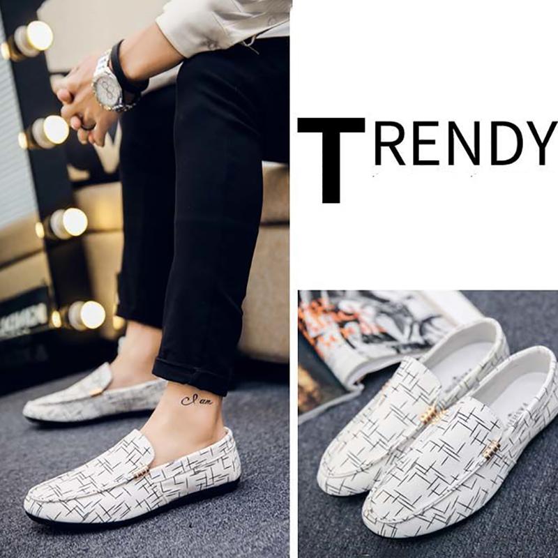 Spring and Summer Men's Peas Shoes Korean Style Old Beijing Cloth Shoes Breathable Men's Casual Footwear