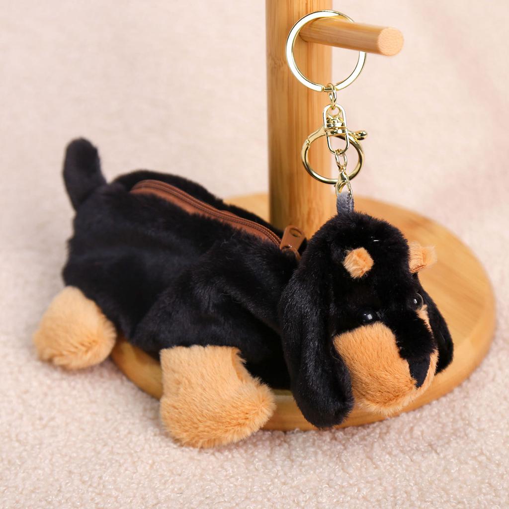 Dachshund Change Bag Small Doll Doll Pendant Keychain Dog Doll Plush Toy Bag Pendant
