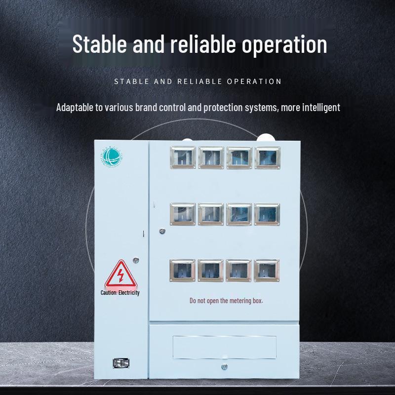 Stainless Steel Multi-Position Meter Box for Single/Three-Phase, 15-Household, Indoor/Outdoor Use In Rental Housing