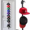 Hat Rack for Door - Two-Way Hanging Caps with Display Hooks and Hanger, Hat Organizer for Baseball Caps
