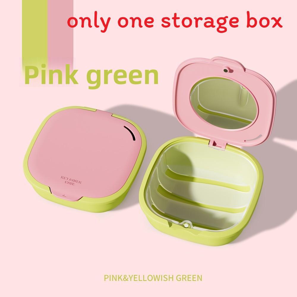 Portable Dental Retainer Case With Magnetic Water Drain For Travel And Storage