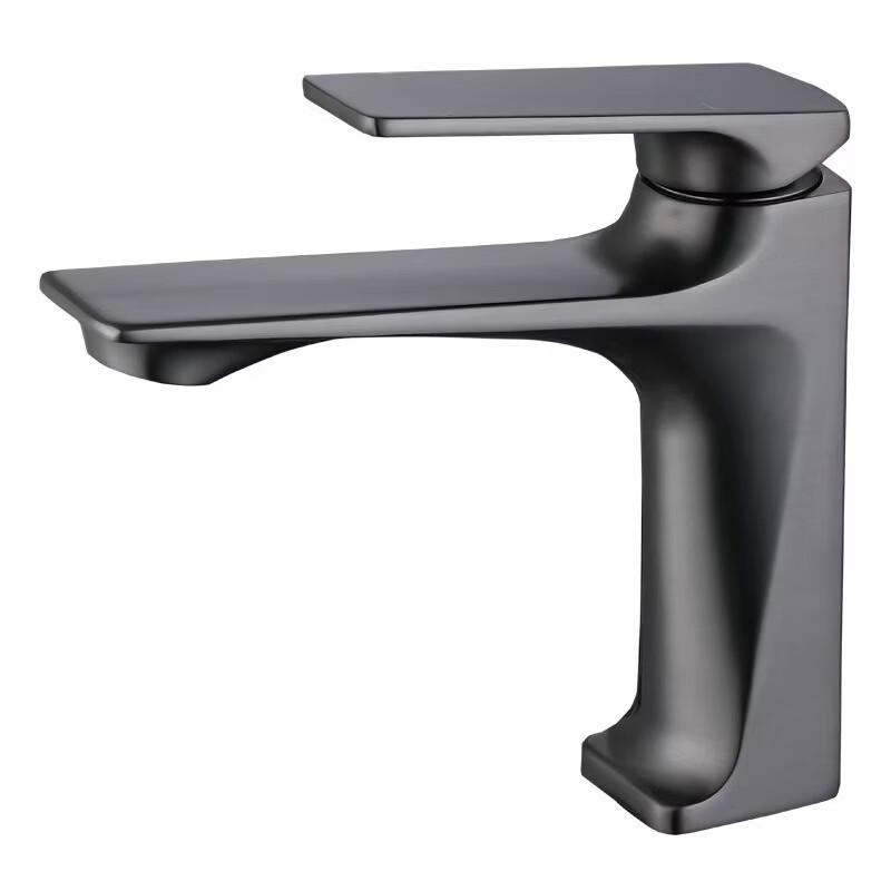TLXT Gunmetal Grey Hot & Cold Basin Faucet