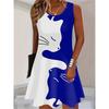 Sleeveless 3d Animal Printed Street Hip Hop Ladies Casual Dress