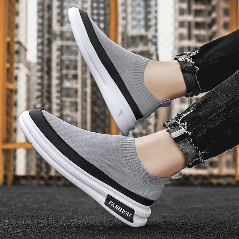 Módní letní nazouvací pánská ležérní obuv prodyšná pánská vycházková obuv lehké síťované tenisky pánská plochá běžecká obuv Zapatos Hombre