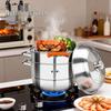 Zhangxiaoquan 3-Tier Stainless Steel Steamer Pot