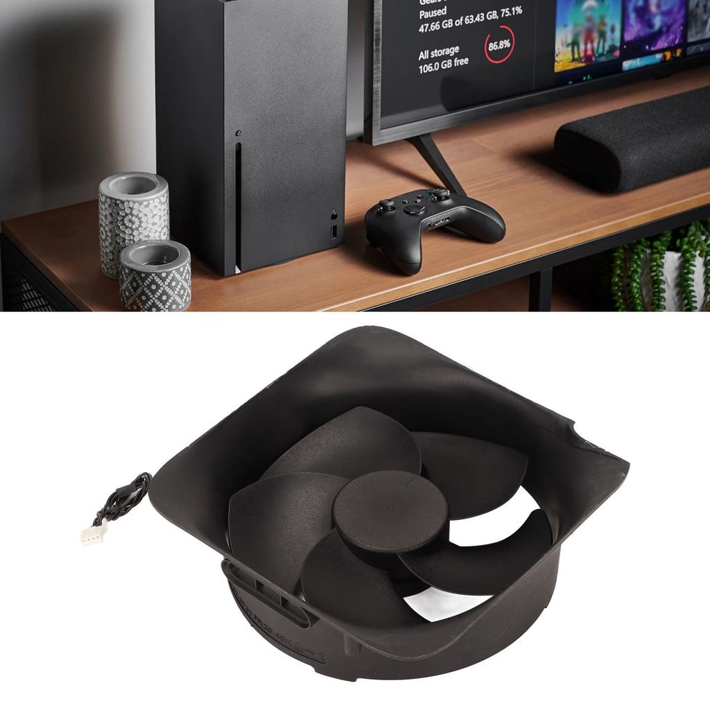 CPU Cooling Fan 4 Pin 5 Blades Fast Heat Dissipation Replacement Internal Cooling Fan for Xbox Serie