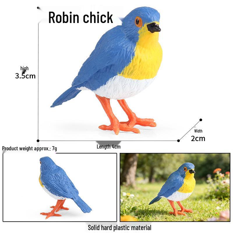 Children's Animal Simulation Toy Set: Eagle, Falcon, Secretary Bird, Owl Figurines