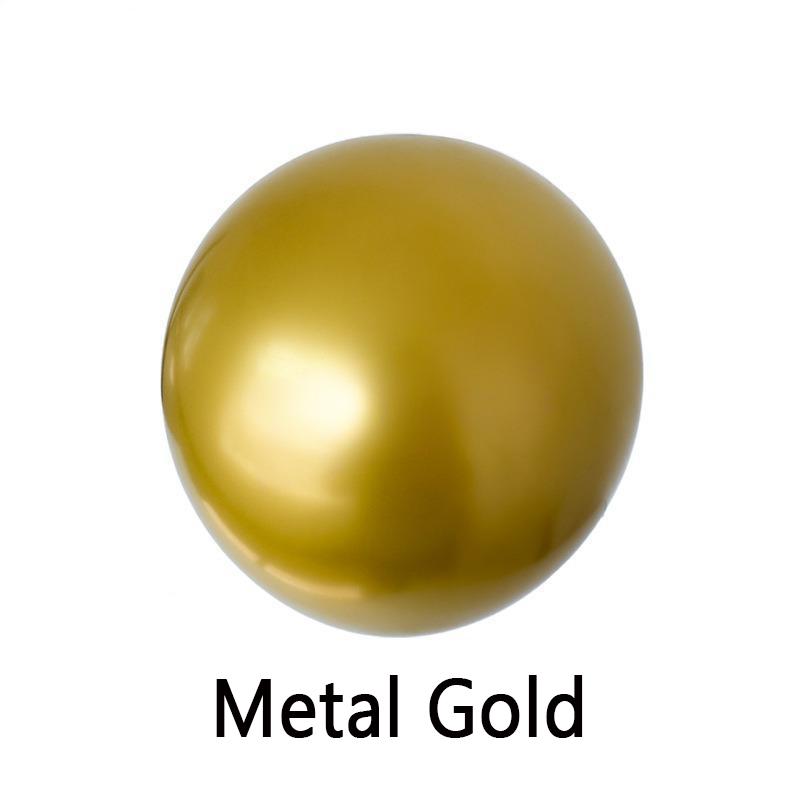 10 /12inch 50pcs Metal Balloons Gold Silver ThemeBirthday Wedding Party Graduation Christmas Baby Shower Decorations Anniversary