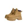 Rhubarb boots women's spring new thick-soled heightening Martin boots women's outdoor leisure sports short boots fashion boots