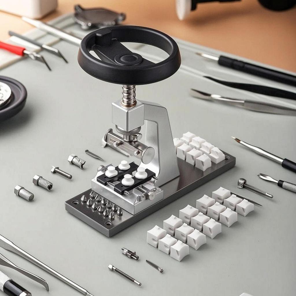 Watch Case Opener Tool with 6 Dies Adjustable Professional for