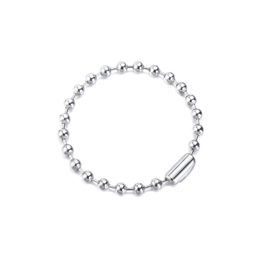 

Минималистичный набор из бус и браслета из титановой стали