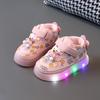 Spring children's LED lighting shoes new girls' casual shoes anti slip boys' sports shoe fashion girls' shoe comfort boys' shoes